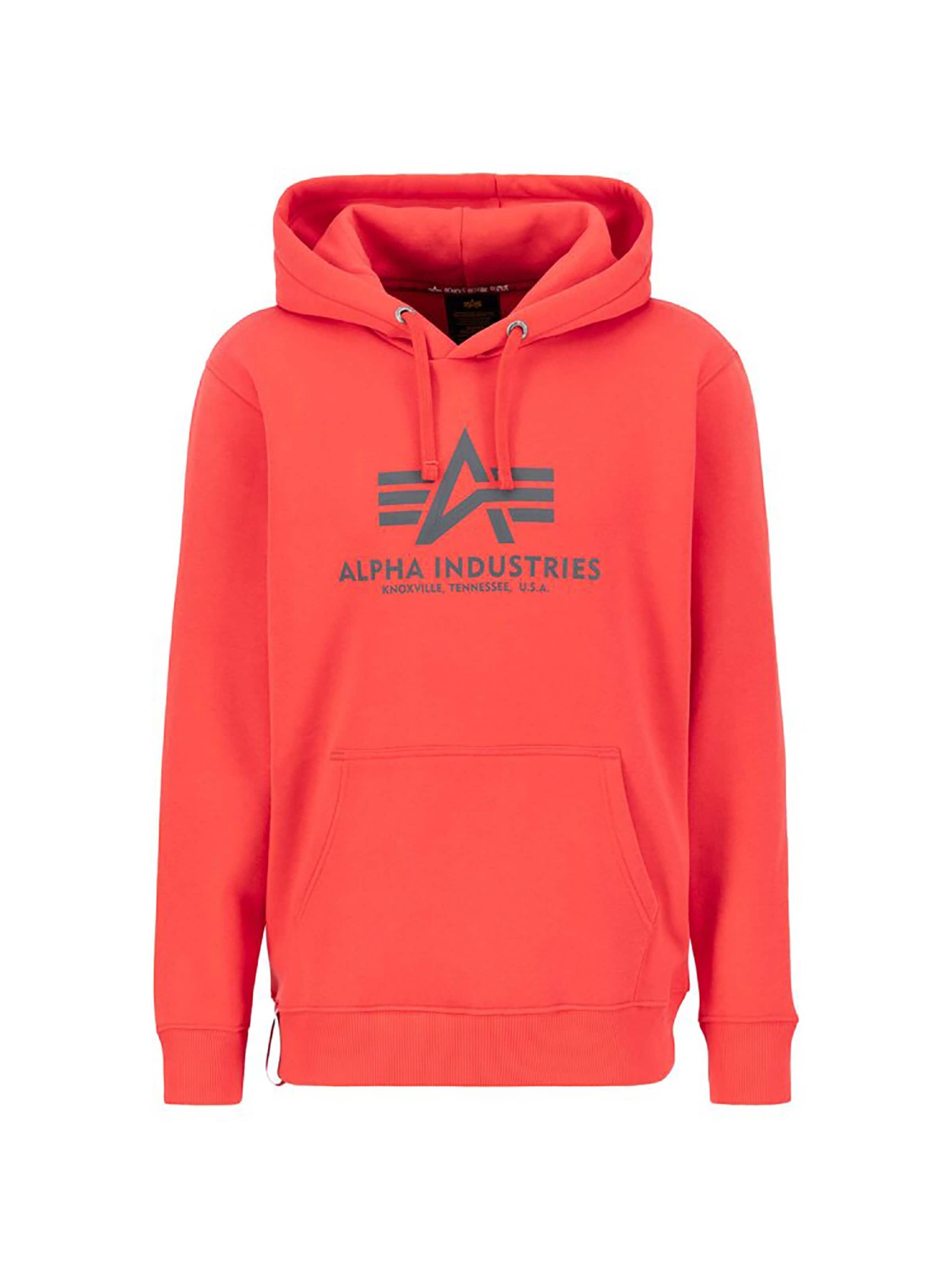 ALPHA INDUSTRIES Sweatshirt 'Basic'‌‌‌‌‌‌‌ in Rot: Vorderseite