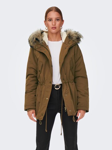 ONLY Winter parka 'ESTHER' in Brown: front