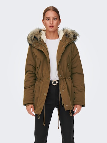 ONLY Winter Parka 'ESTHER' in Brown: front