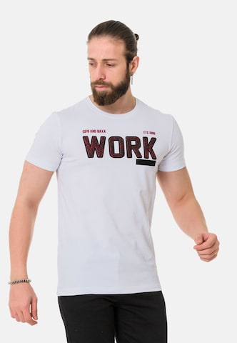 T-Shirt CIPO & BAXX en blanc