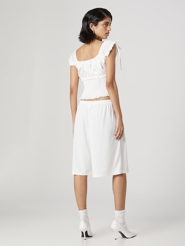 Wide leg Pantaloni 'Robin' di Bella x ABOUT YOU in bianco