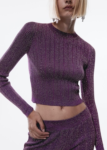 MANGO Sweater 'Cooper' in Purple