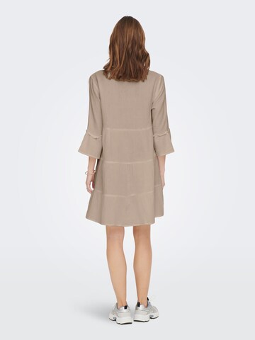 ONLY Blusenkleid in Beige