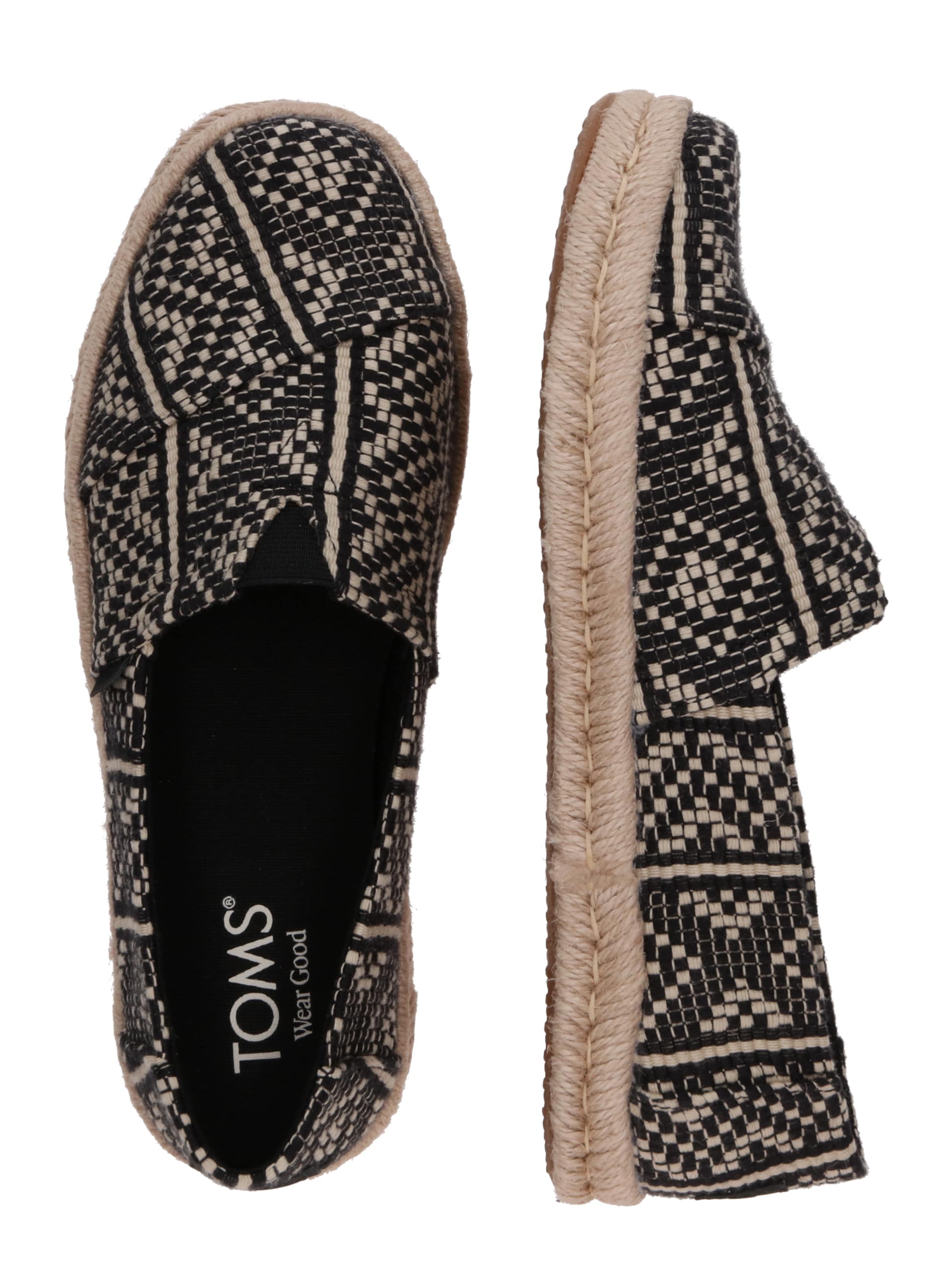 TOMS Espadrilles 'ROPE 2.0' in Black