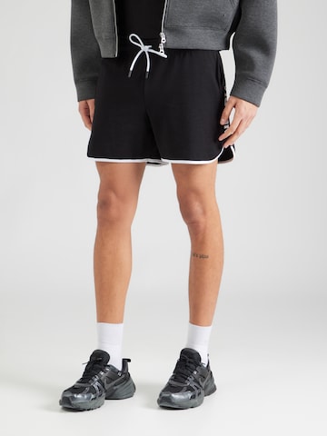 Loosefit Pantalon de sport 'HERO 295' NEBBIA en noir : devant