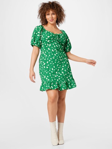 Dorothy Perkins Curve - Vestido en verde: frente