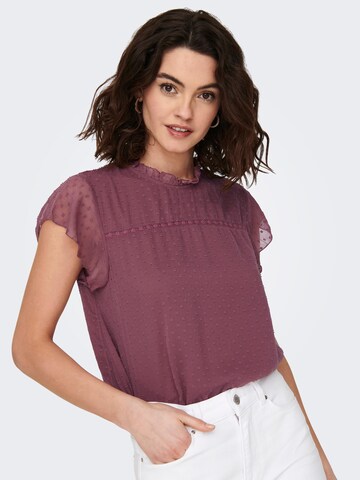 ONLY Blouse 'FLORA' in Purple: front