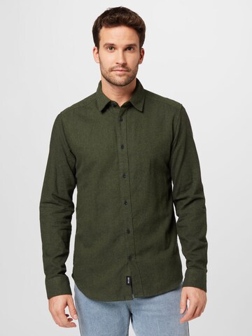 Slim fit Camicia 'BEN' di Only & Sons in verde: frontale