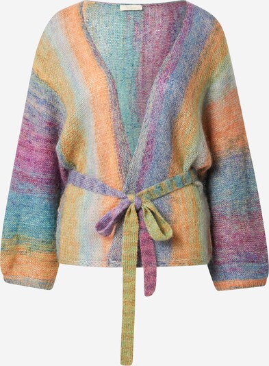 Mes Demoiselles Knit cardigan 'REVIVAL' in Smoke blue / Honey / Mint / Light orange / Red violet, Item view