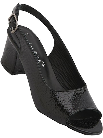 Limoya - Sandalias 'Catia' en negro: frente
