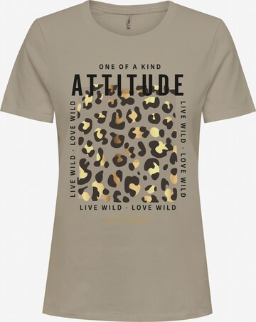 T-shirt 'KITA' ONLY en beige : devant