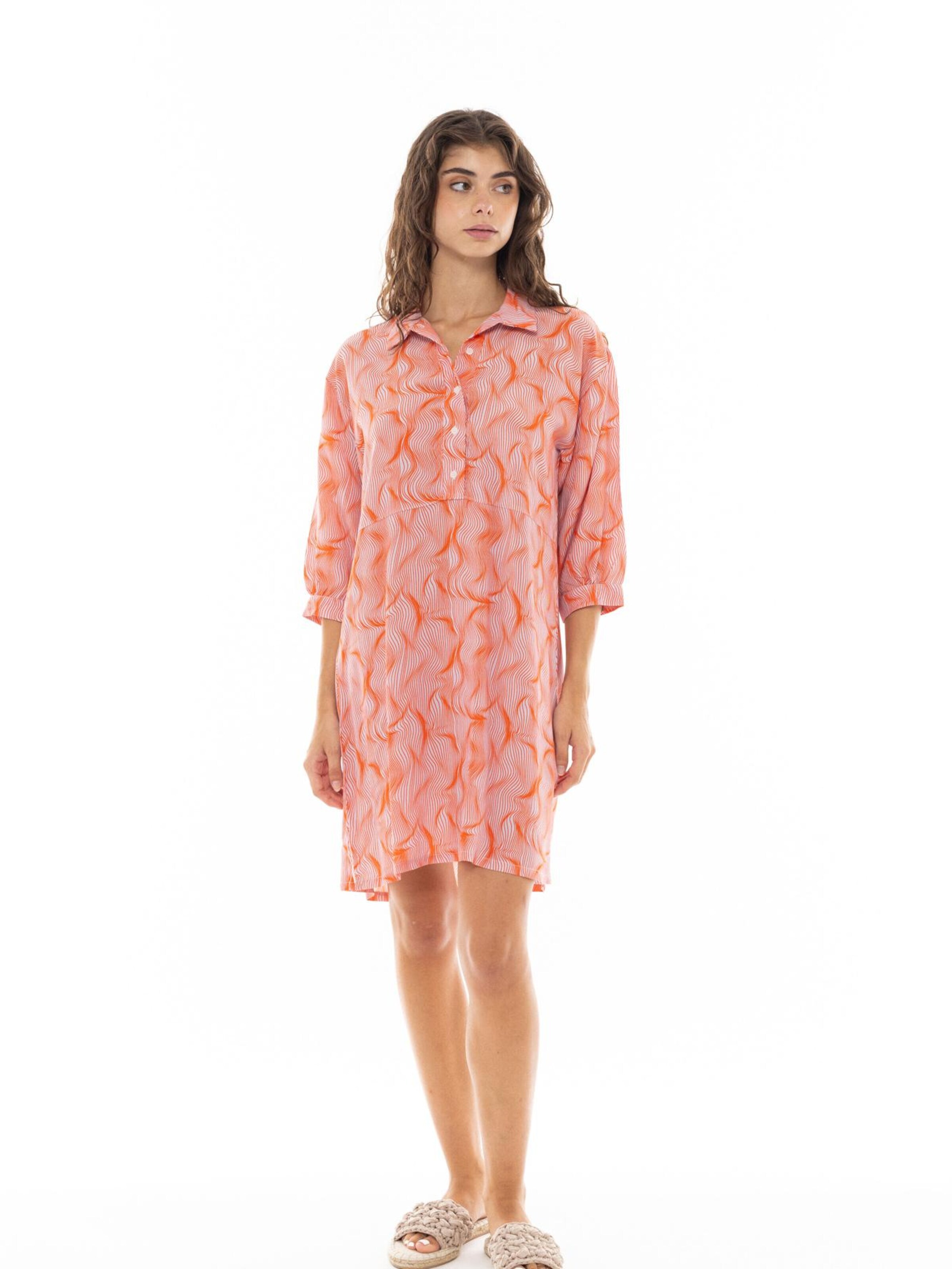 Abito estivo 'WAVES' di Pink Label in arancione: frontale