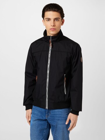 INDICODE JEANS Prechodná bunda 'Ivano' - Čierna: predná strana