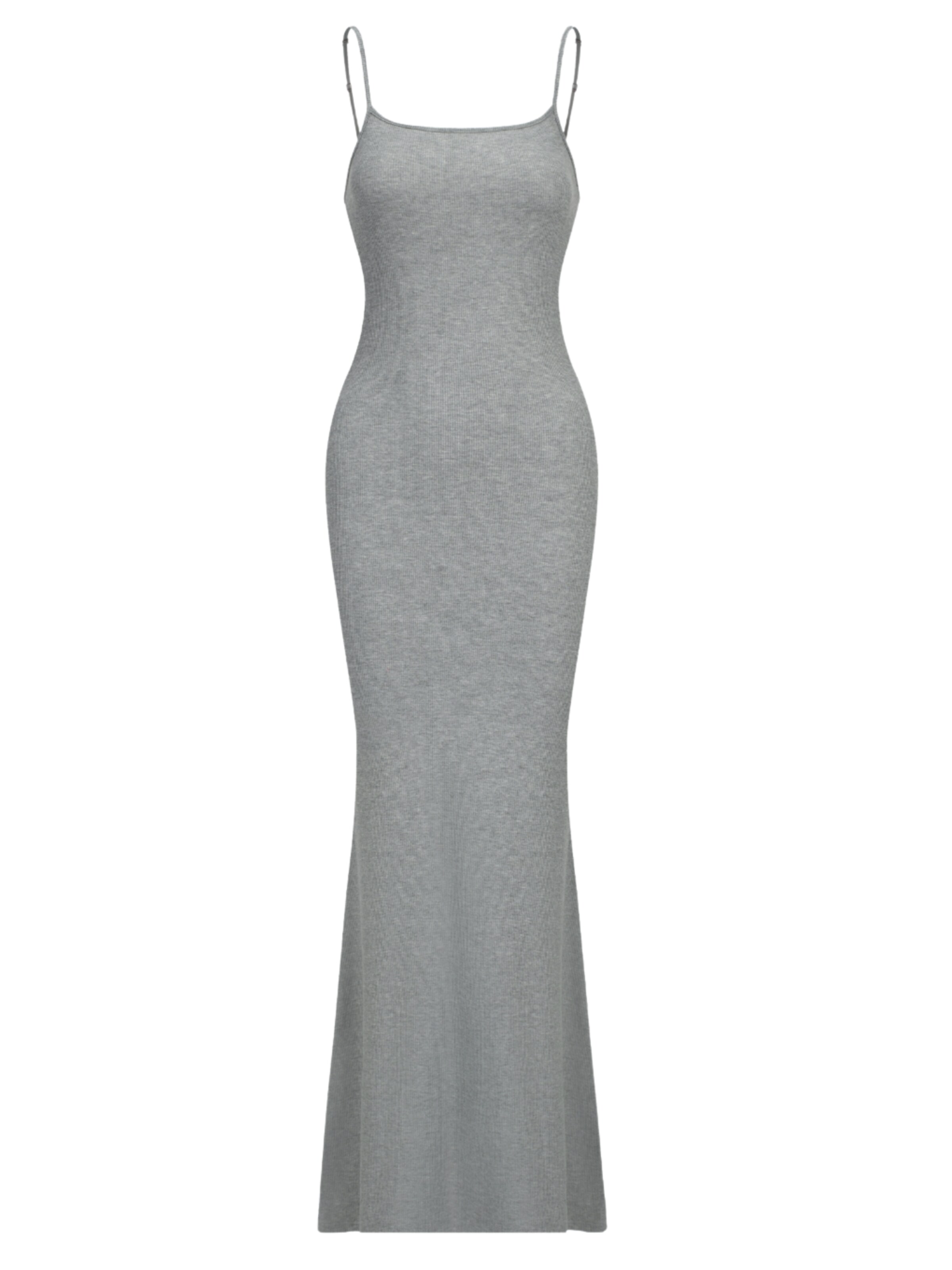 cfab (formerly creamy fabrics) Dress 'Ribbed Cami Maxikleid' in Dark grey, Item view