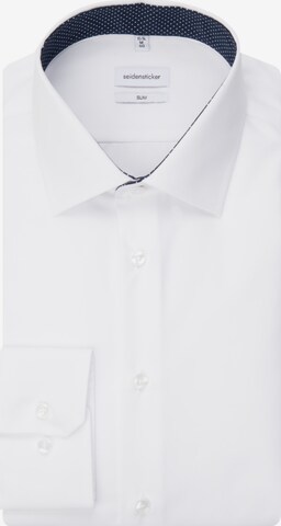 SEIDENSTICKER Slim fit Business Shirt ' Slim ' in White