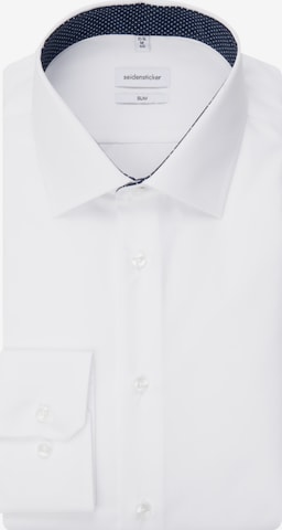 Coupe slim Chemise business ' Slim ' SEIDENSTICKER en blanc