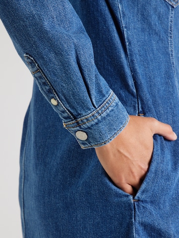 Pepe Jeans - Vestido camisero 'Authentic' en azul