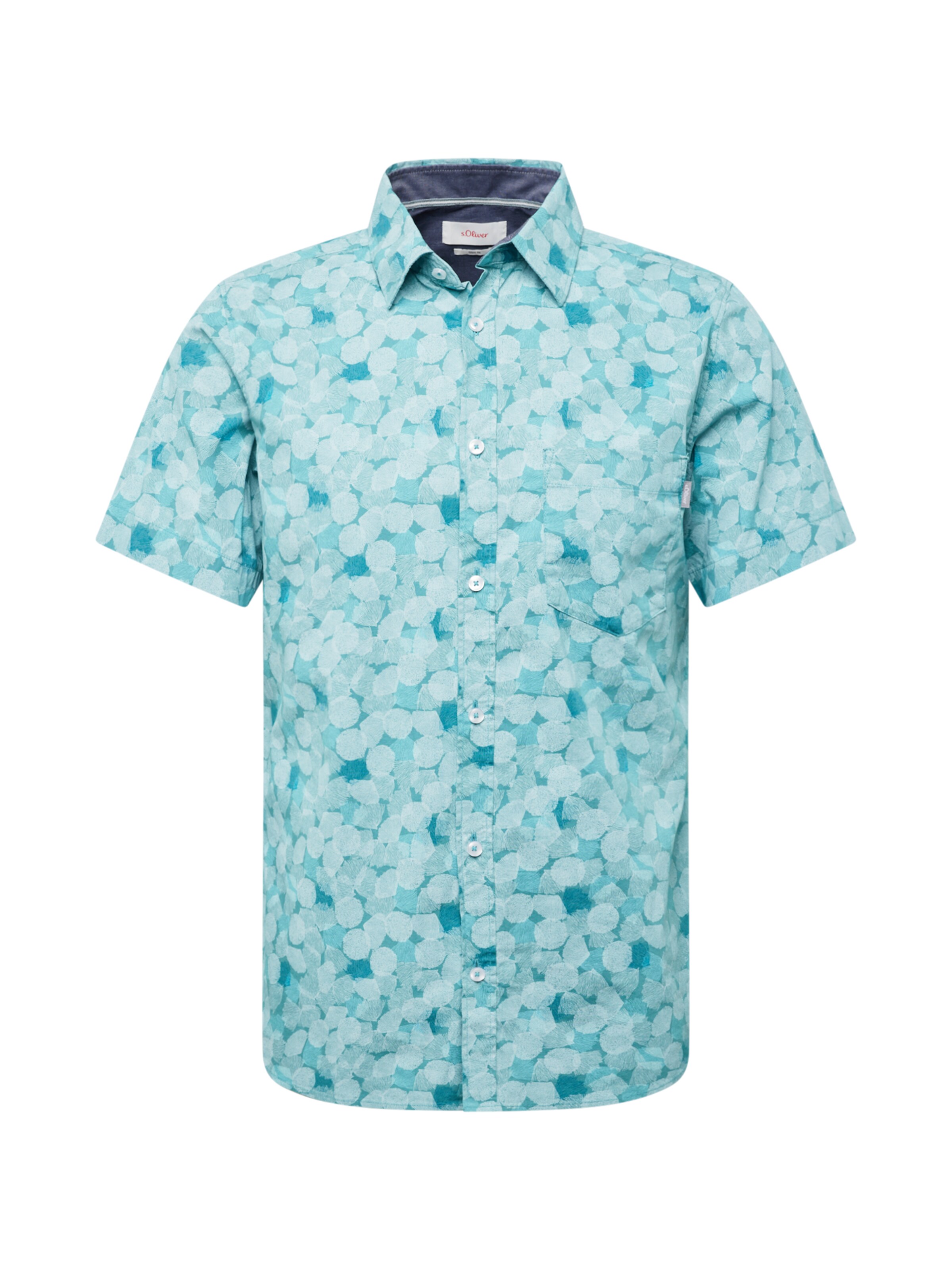 s.Oliver Overhemd in Blauw: voorkant