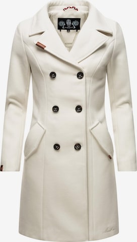 MARIKOO Between-Seasons Coat 'Nanakoo' in White: front