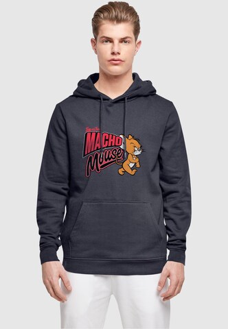 ABSOLUTE CULT Sweatshirt 'Tom and Jerry - Macho Mouse' in Blue: front