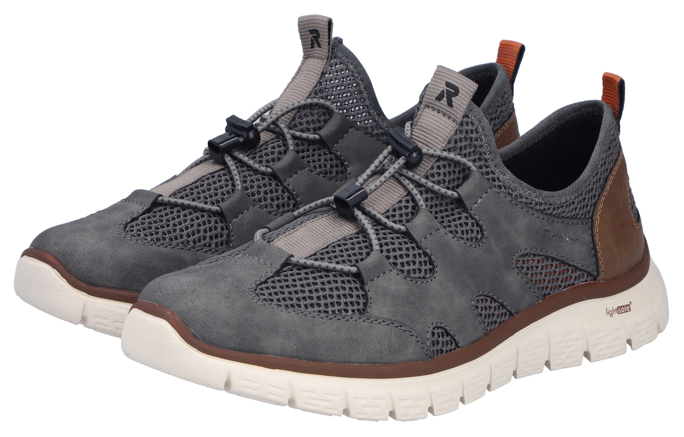 Rieker Slip-Ons in Grey