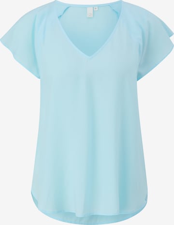 QS - Blusa em azul: frente