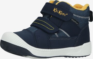 Kickers Laarzen in Blauw: voorkant