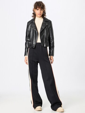 DIESEL Wide leg Broek 'ROBBIE' in Zwart