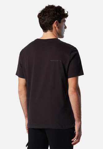 North Sails T-Shirt mit Brusttasche in Schwarz