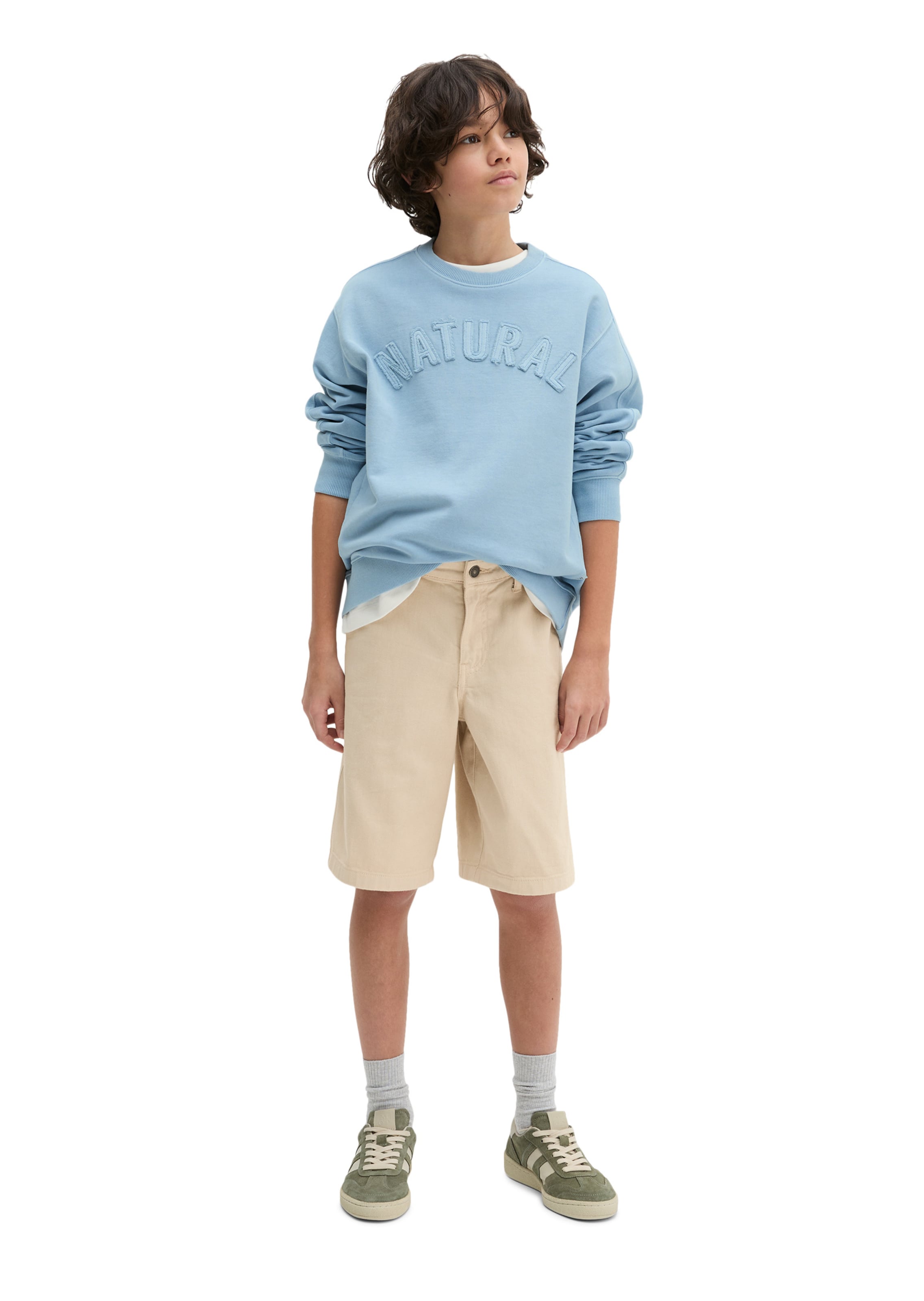 Loosefit Pantalon Marc O'Polo en beige : devant