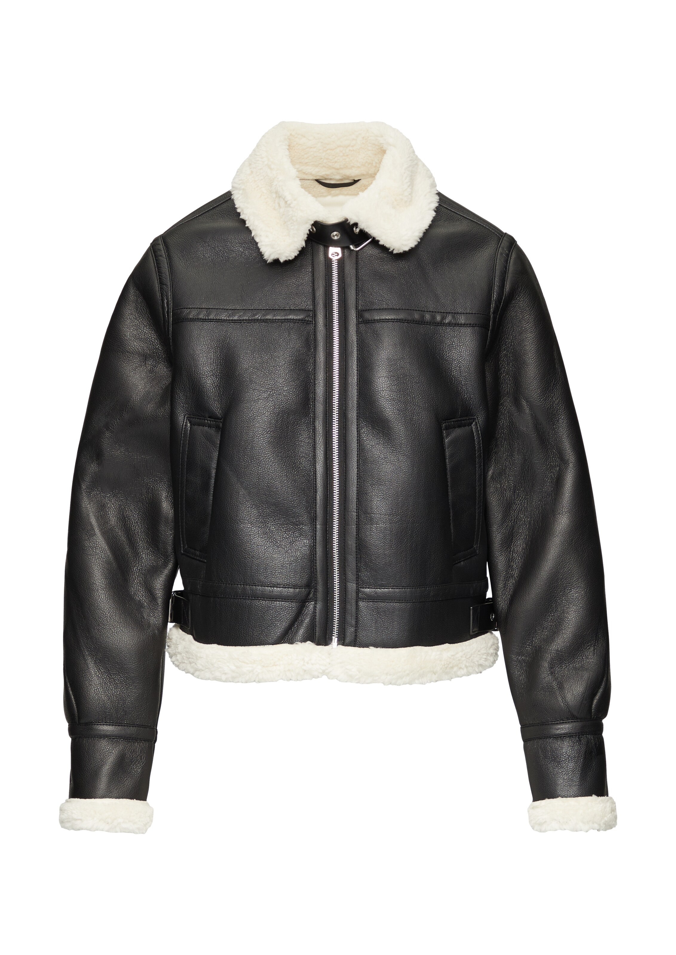 QS Winterjacke in Schwarz: Vorderseite