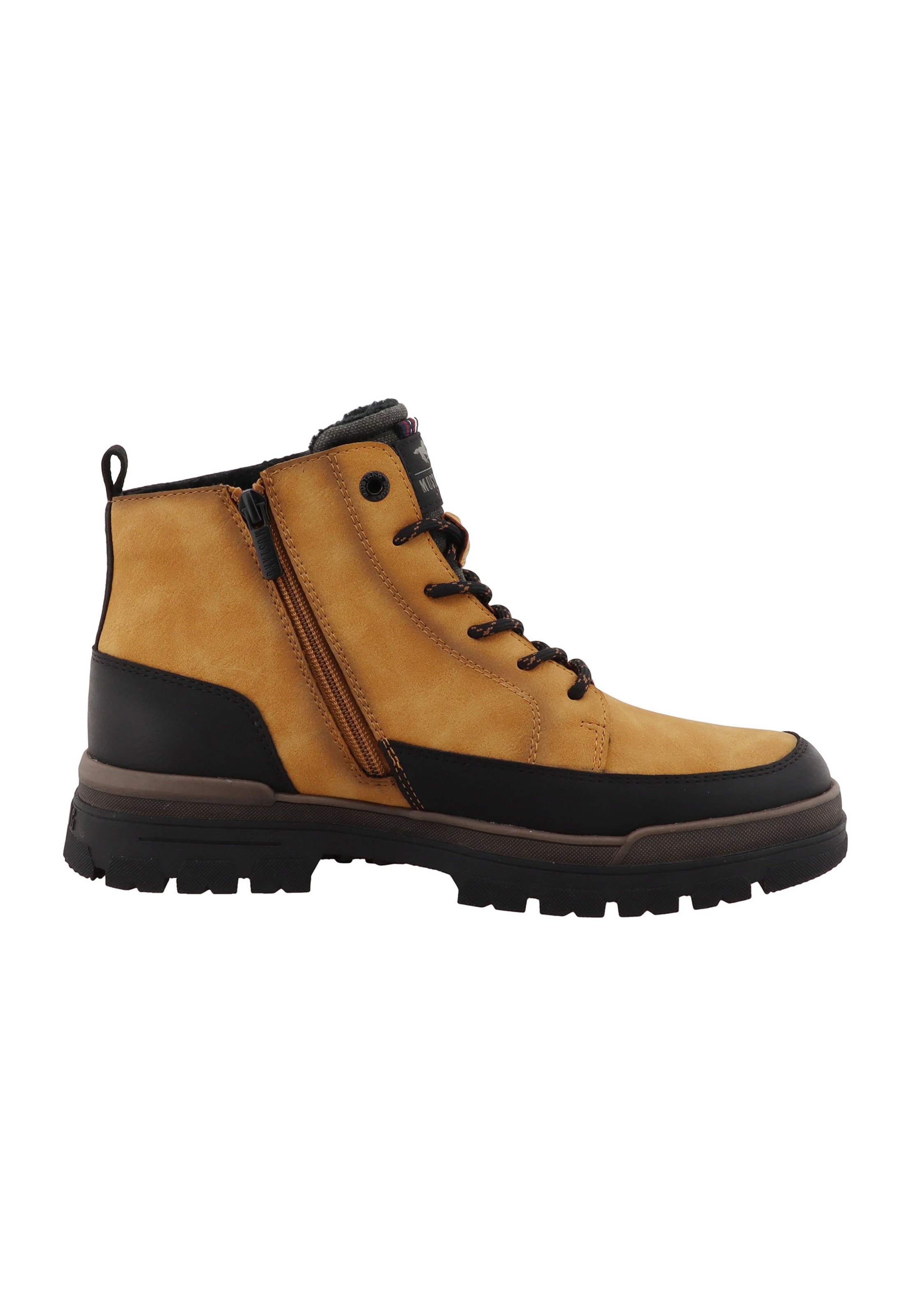 MUSTANG - Botas com atacadores em bege