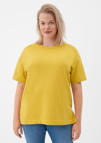 Sweat-shirt TRIANGLE en jaune : devant