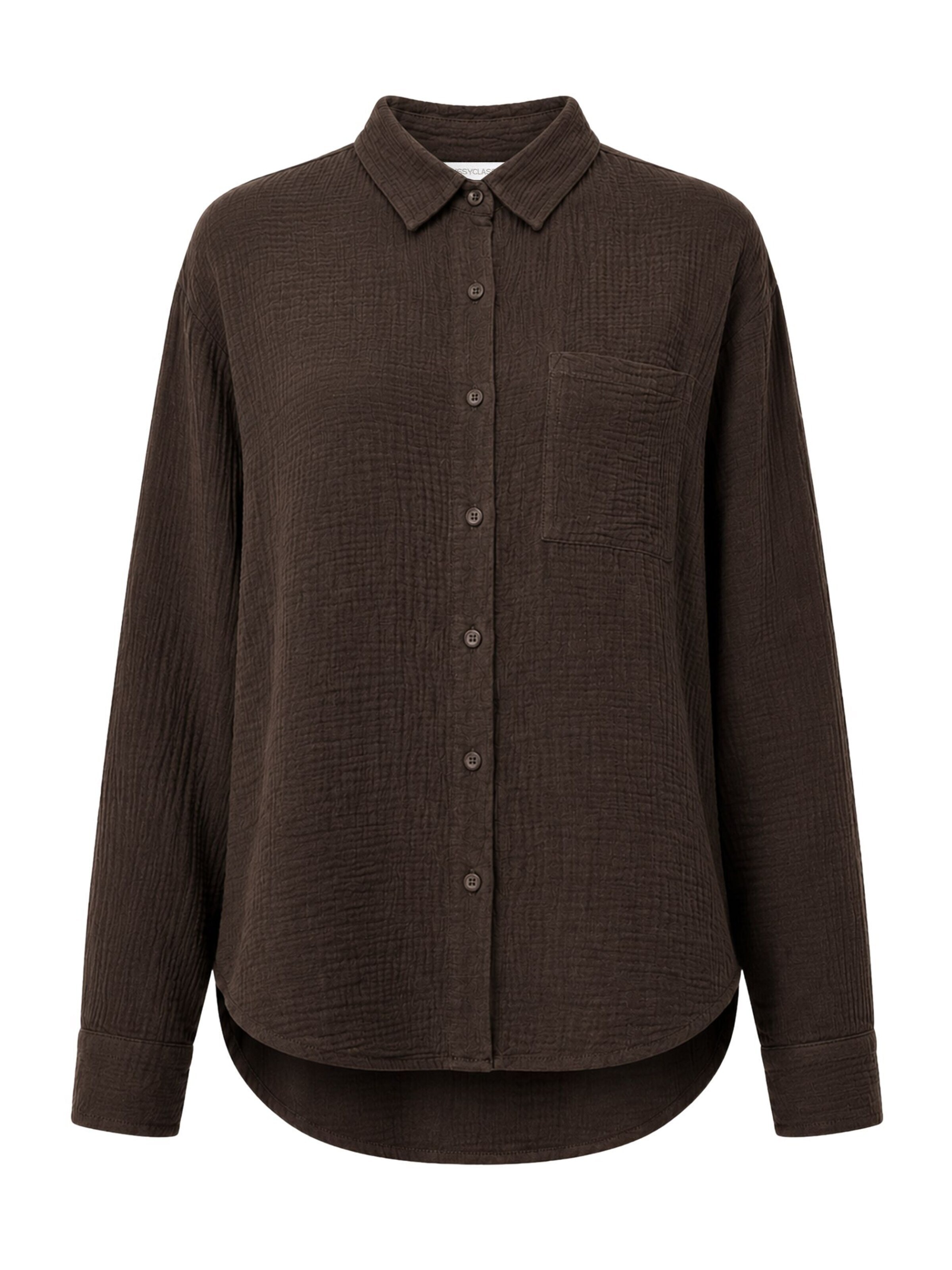 SASSYCLASSY Bluse‌‌‌‌‌‌‌‌‌‌ in Braun: Vorderseite