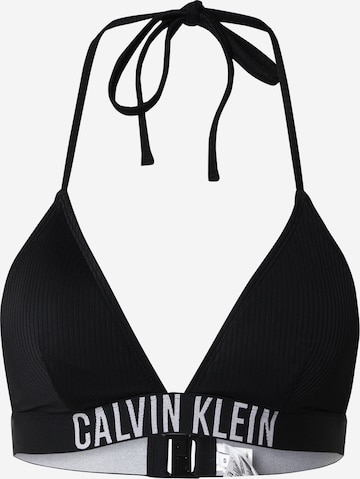 Hauts de bikini Calvin Klein Swimwear en noir : devant