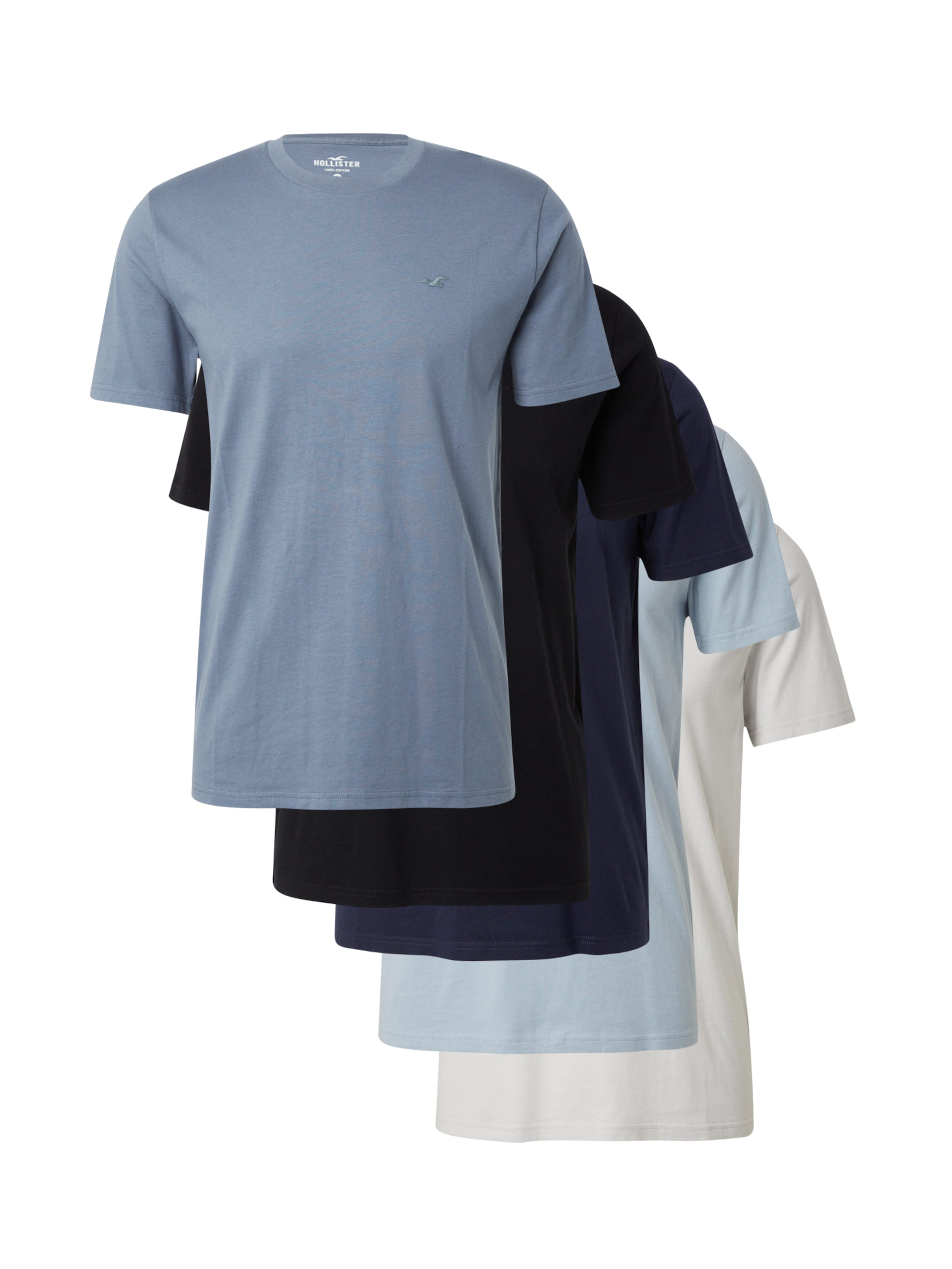 HOLLISTER Póló - kék: elől