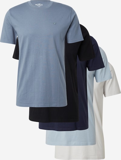 HOLLISTER T-Shirt en bleu clair / bleu foncé / gris / noir, Vue avec produit