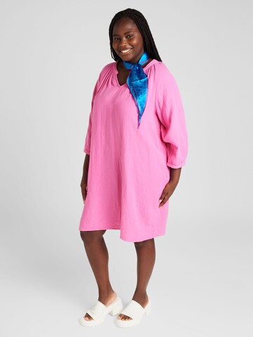 ONLY Carmakoma Blousejurk 'THYRA' in Roze