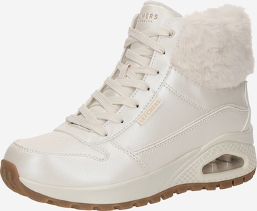 Bottines à lacets 'UNO RUGGED' SKECHERS en blanc : devant