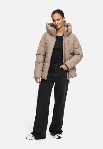 MARIKOO Winterjas 'Kuschelnasee 16' in Bruin
