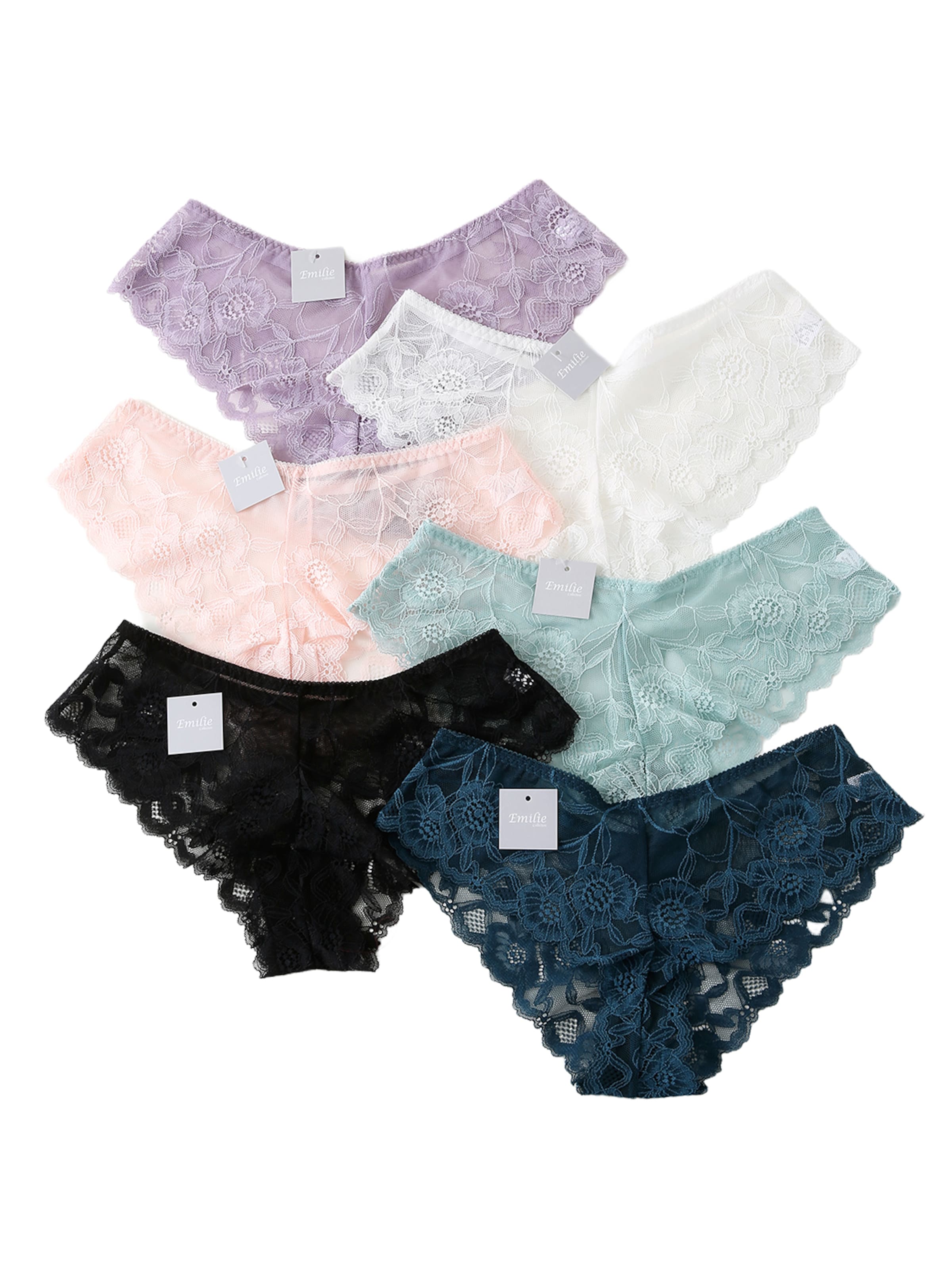 Emilie collection Boyshorts 'Multipack 10' in Mixed colors