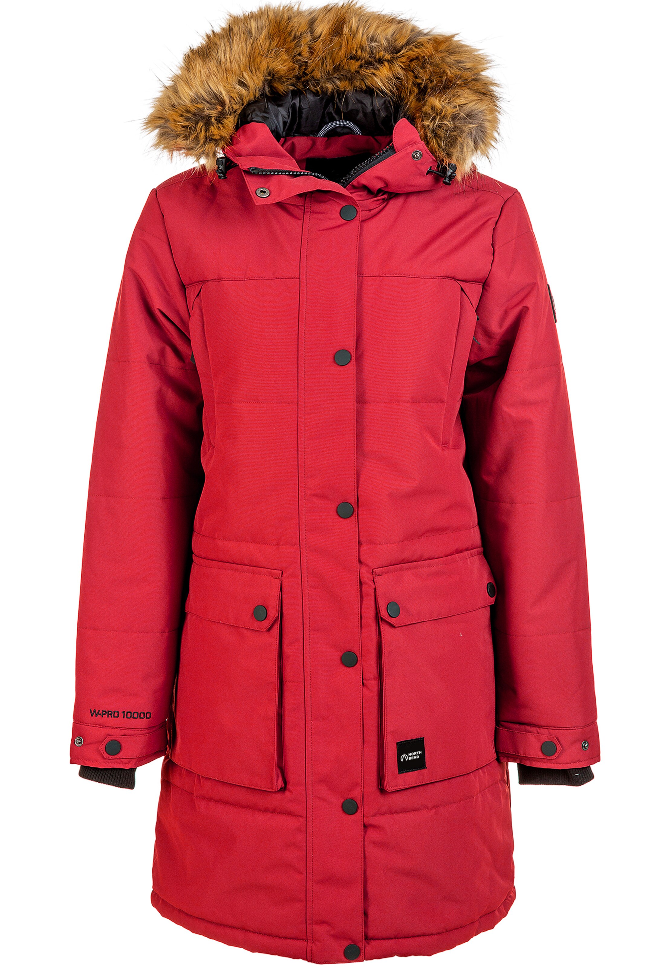North Bend Winter parka 'Lizbet' in Red: front