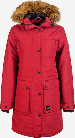 North Bend Parka 'Lizbet' in Rot: Vorderseite