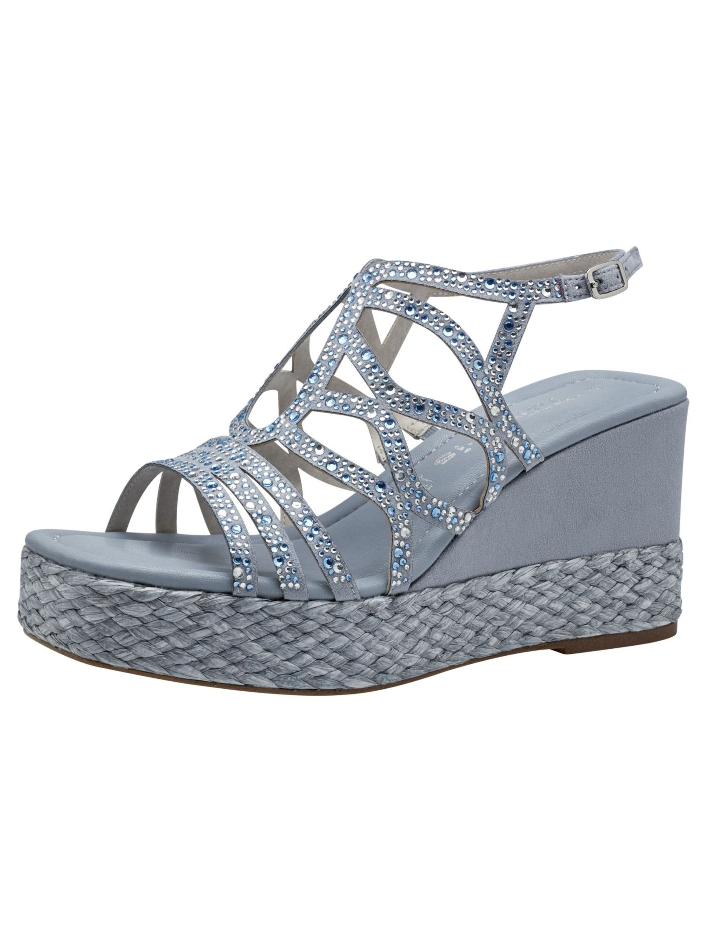 Tamaris Strap sandal in Blue: front