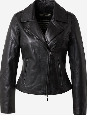 FREAKY NATIONPrijelazna jakna 'Eliza' - crna boja: prednji dio