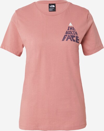 THE NORTH FACE T-shirt 'Mountain Play' i aubergine / rosa / vit, Produktvy