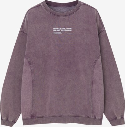 Pull&Bear Sweatshirt in grenadine / offwhite, Produktansicht