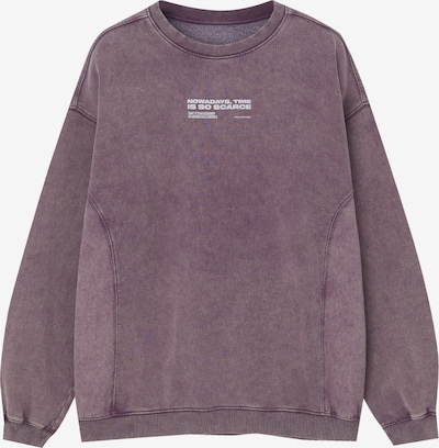 Pull&Bear Sweatshirt in grenadine / offwhite, Produktansicht