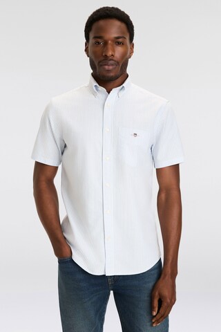 GANT Regular fit Button Up Shirt in Blue: front
