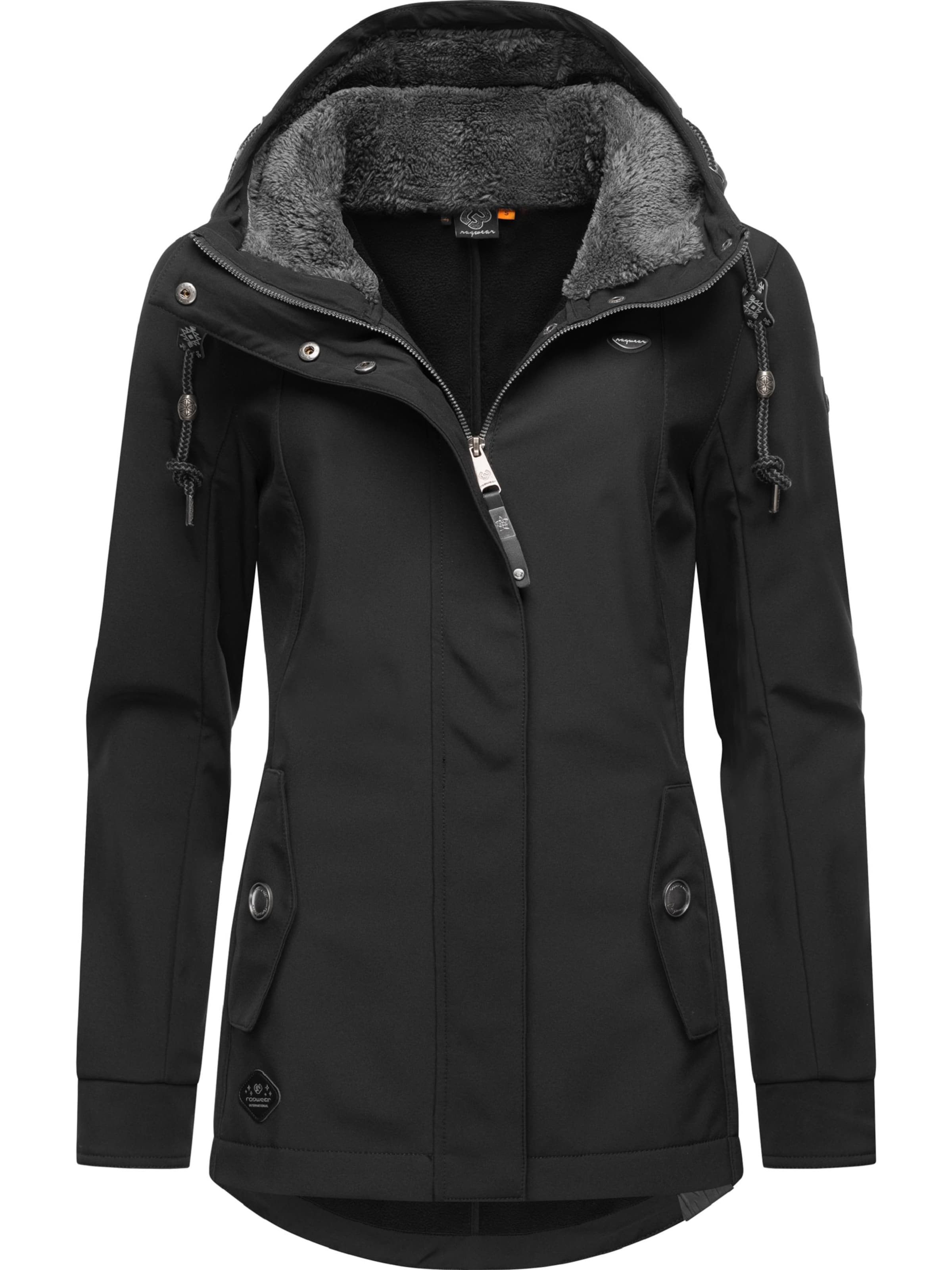 Ragwear Weatherproof jacket 'Monadde' in Black